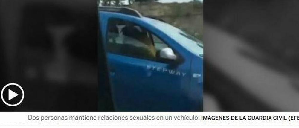 Der Screenshot zeigt einen Ausschnitt des Videos, das die spanische Polizei für Fahndungszwecke veröffentlich hat.