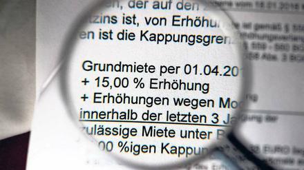 Genau hinschauen. Mieterhöhungen sind nicht immer gerechtfertigt.