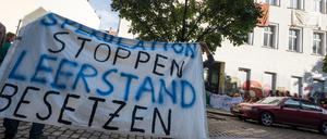 Nach einem Jahr Leerstrand hatten Aktivisten das Gebäude in der Berlichingenstrasse 12 im Oktober diesen Jahres besetzt.