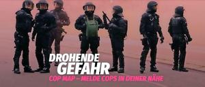 Polizei auf dem Radar. Wer Beamte sieht oder kontrolliert wird, kann dies online unkompliziert eingeben.