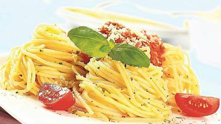 Berliner Klassiker. Spaghetti Bolognese zum Welt-Pasta-Tag.