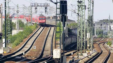Kurzer Weg. Von Gesundbrunnen könnten auch Fern- und Regionalzüge auf direktem Weg über Frohnau fahren. 