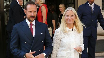 Prinzessin Mette-Marit und Prinz Hakoon bei einem Auftritt in New York vor drei Jahren.
