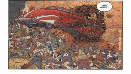 Weniger Satire, eher Groteske: Eine Seite aus der Neuausgabe von „Hard Boiled“.