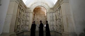 Besucher im syrischen Nationalmuseum