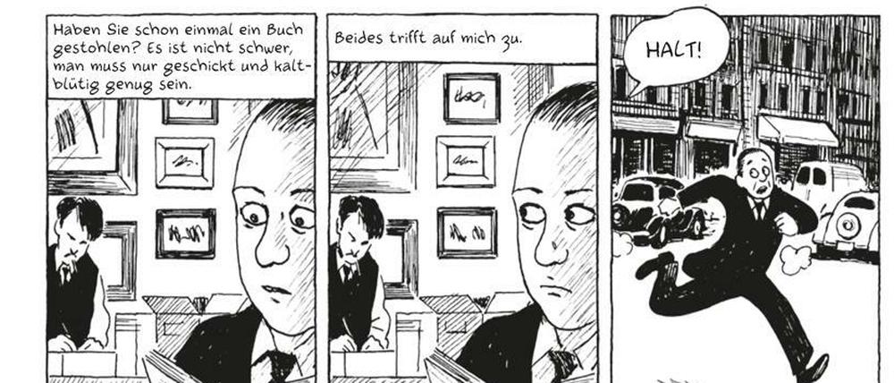 Möchtegern-Schriftsteller. Eine Szene aus „Der Bücherdieb“.
