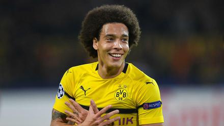 Hat gut lachen: Axel Witsel feiert sein 1:0 gegen Atlético Madrid.