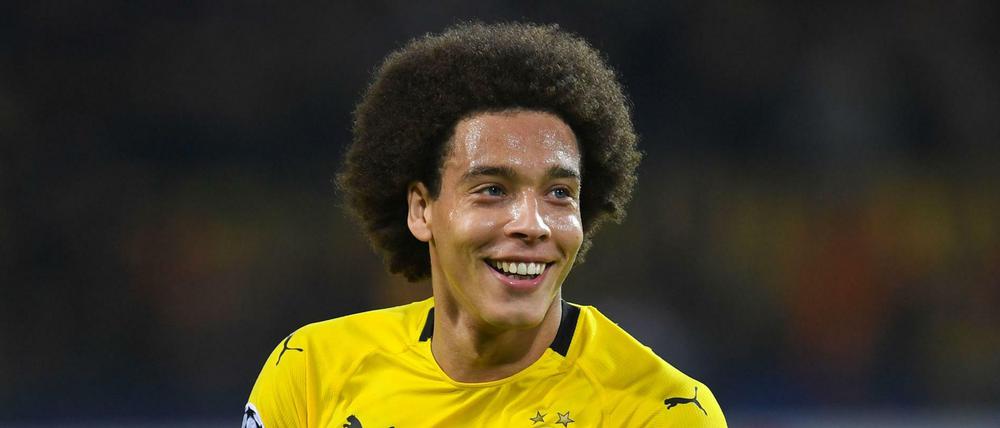 Hat gut lachen: Axel Witsel feiert sein 1:0 gegen Atlético Madrid.