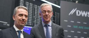Nicolas Moreau (l.), bisheriger Vorstandsvorsitzender der DWS-Group, muss gehen.