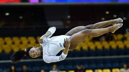 Königin der Lüfte. Simon Biles will WM-Gold in Doha.