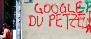 Rotes Tuch: In Kreuzberg ist Google nicht sonderlich beliebt. 