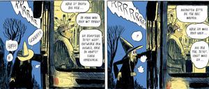 Eine Seite aus „Der Umfall“.