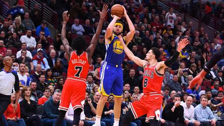 Auch der war drin: Klay Thompson machte ein überragendes Spiel gegen die Bulls.