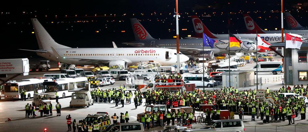 Letzte Landung. Vor einem Jahr, am 27. Oktober 2017, erreichte die letzte Air-Berlin-Maschine Berlin-Tegel.
