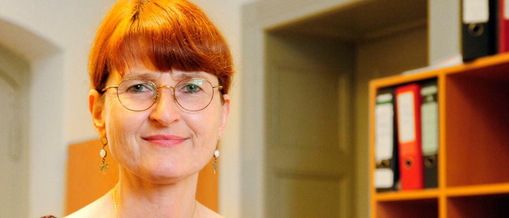 Oberstaatsanwältin Petra Leister in ihrem Büro im Berliner Landgericht.