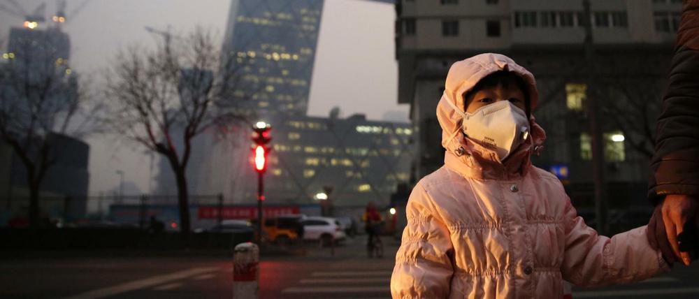 Smog in Chinas Hauptstadt Peking