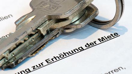 Ein Anschreiben "Zustimmung zur Erhöhung der Miete".