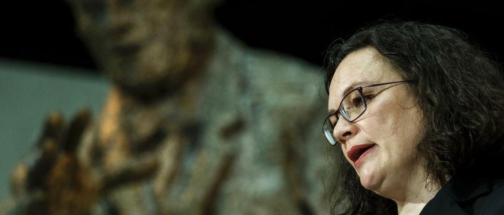 Die SPD-Parteivorsitzende Andrea Nahles 