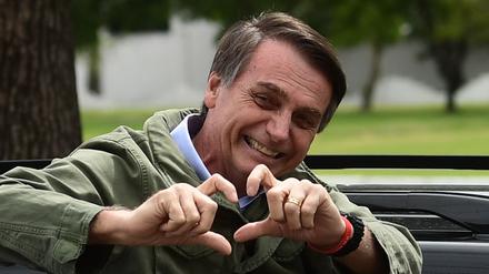 Schon bei der Stimmabgabe siegessicher: Jair Bolsonaro.