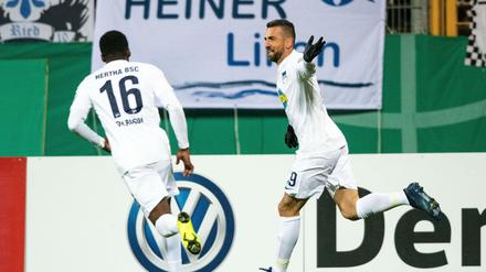 Herthas Vedad Ibisevic legte den Grundstein zum Sieg in Darmstadt.
