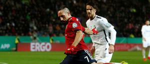 Für Franck Ribery und die Bayern war es kein Spaziergang beim Viertligisten.