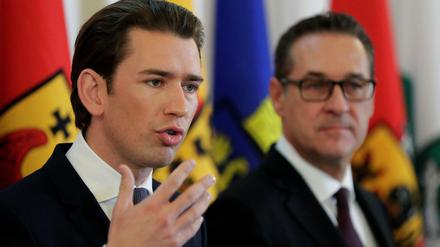 Kanzler Sebastian Kurz (li.) und Stellvertreter Heinz-Christian Strache.