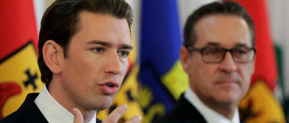 Kanzler Sebastian Kurz (li.) und Stellvertreter Heinz-Christian Strache.