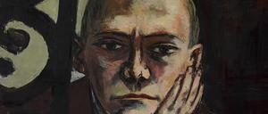 Max Beckmann, "Selbstbildnis an der Bar"