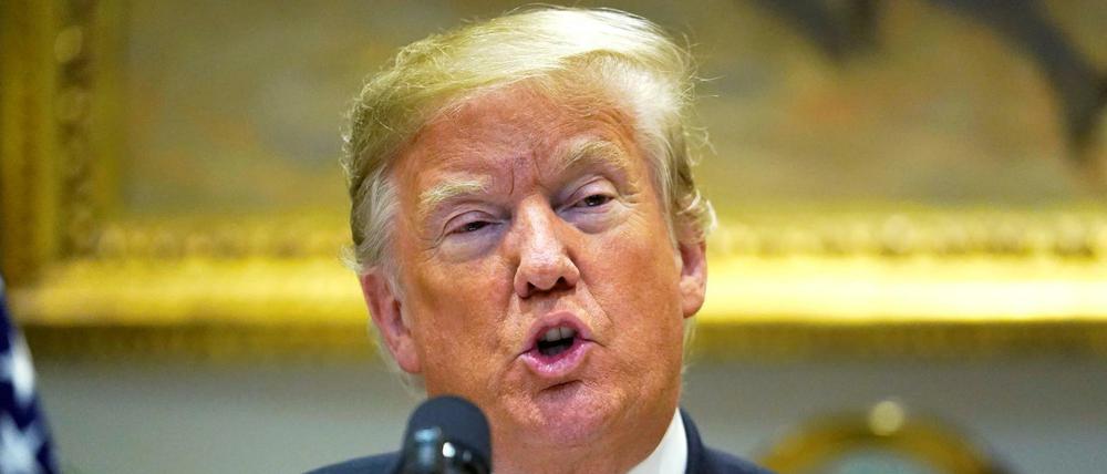 US-Präsident Donald Trump verkündet verschärfte Maßnahmen gegen Migration. 