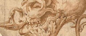 Schädel als Lampe, Giulio Romano zugeschrieben.