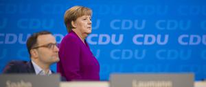 Jens Spahn und Angela Merkel. 