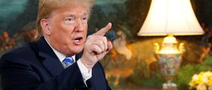Präsident Donald Trump setzt auf eine harte Gangart gegenüber dem Iran.