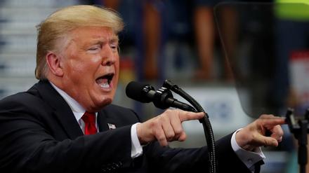 US-Präsident Donald Trump bei einem Wahlkampfauftritt in Florida