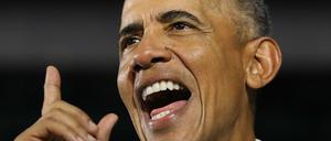 Der frühere US-Präsident Barack Obama bei einer Wahlkampfveranstaltung der Demokraten in Florida.