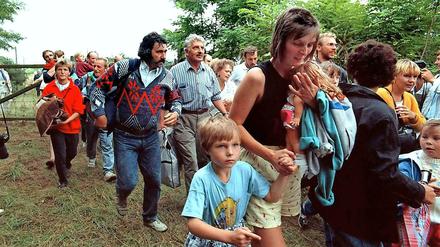 Rübergemacht. Mit der Öffnung der Grenzen von Ungarn nach Österreich begann im Sommer 1989 der große Flüchtlingsstrom von DDR-Bürgern Richtung Westen