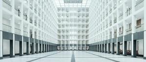 Ein Lichthof in der neuen BND-Zentrale. Normalsterbliche haben keinen Zutritt.