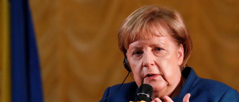 Angela Merkel zu Besuch in Kiew.
