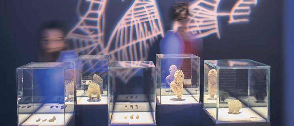 Venusdarstellungen in einer Archäologie-Ausstellung.