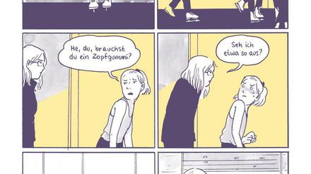 Sie geht ihren eigenen Weg: Das gezeichnete Alter Ego der Autorin in einer Szene aus „Pirouetten“.