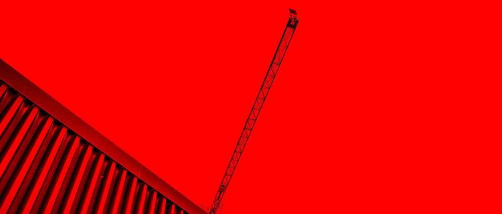 Baustelle in Berlin.
