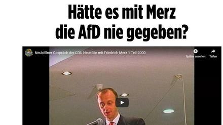Bei bild.de gibt es die Rede von Friedrich Merz vom Oktober 2000, als er vor kriminellen Ausländern warnte.