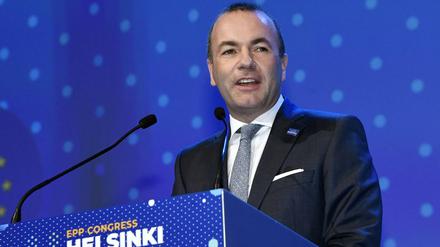 Manfred Weber bei der EVP-Kandidatenkür 