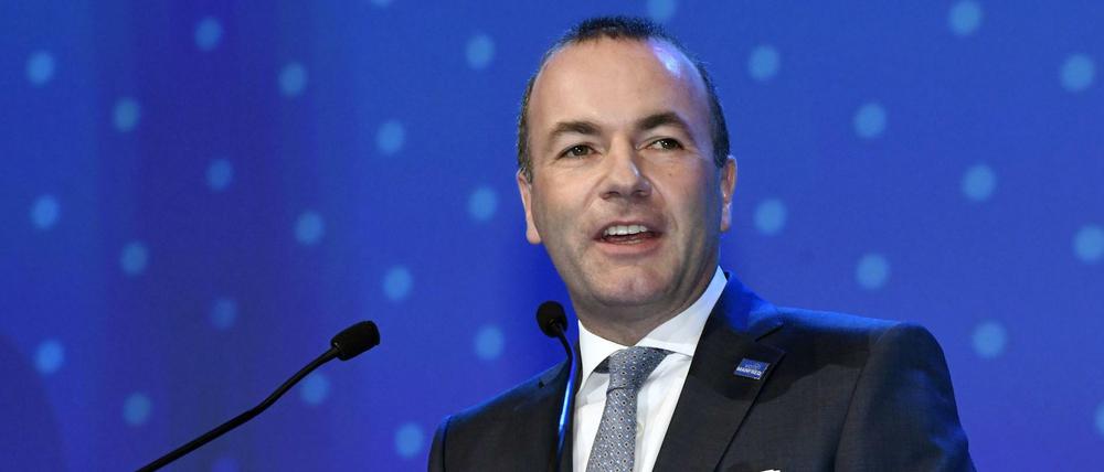 Manfred Weber bei der EVP-Kandidatenkür 