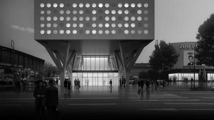 Entwurf für das Hutmacher-Haus: Der Architekt Piet Eckert hat sich von der Ästhetik der 60er Jahre inspirieren lassen.