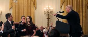 Streit im Weißen Haus: US-Präsident Trump attackiert CNN-Reporter Jim Acosta