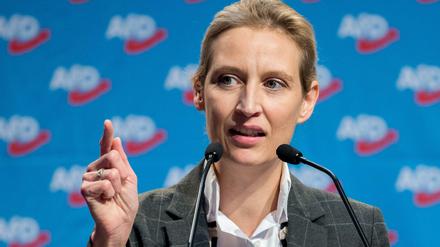 Die AfD-Fraktionsvorsitzende im Bundestag: Alice Weidel
