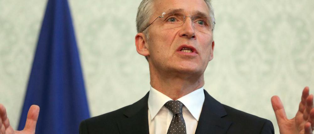 Nato-Generalsekretär Jens Stoltenberg ruft Russland zur Einhaltung des INF-Vertrags auf.