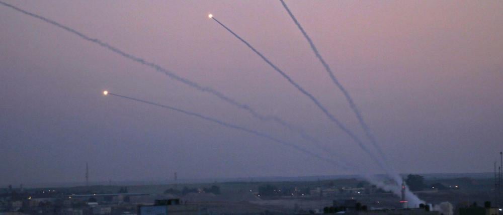 Aus dem Gazastreifen wurden Raketen in Richtung Israel abgeschossen.