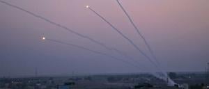 Aus dem Gazastreifen wurden Raketen in Richtung Israel abgeschossen.