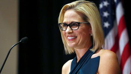 Die demokratische Kandidatin Kyrsten Sinema vertritt den Bundesstaat Arizona zukünftig im US-Senat.